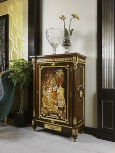 5832, Cabinet with beautiful colorful floral inlays