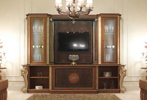 Art. 398, Classic style cabinet with TV stand