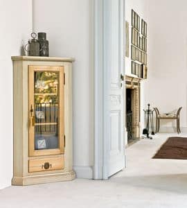 COLUMBA Art. 1270, Classic corner cabinet, in lacquered wood, for restaurant