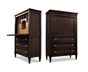 ORION Art. 1494, Classic lacquered cabinet, with flap door, for living room