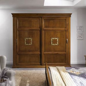 Anthologia VANITY227, Wardrobe with 2 sliding doors with fretwork in the centre