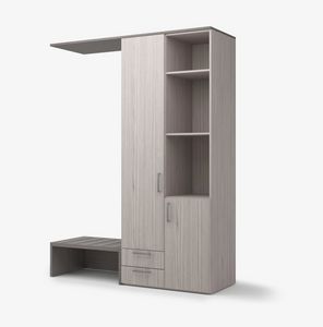 Art. 30433 Multifunction wardrobe 177.4 cm, Wardrobe for hotel rooms, B&Bs and accommodation facilities