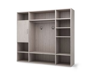 Art. 31015 Open wardrobe composition, Open wardrobe composition for hotel rooms, residences and guest areas