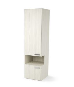 Art. 31162 Wardrobe with integrated bedside table, Wardrobe with integrated bedside table, for hotel rooms