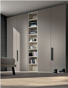 Art. 4016, Modern wardrobe with bookcase element