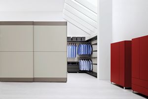 BEND, Contemporary style wardrobe with sliding doors