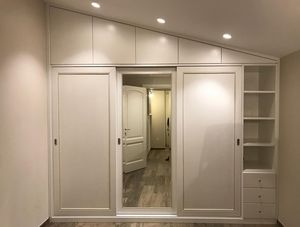 Custom made attic wardrobe, Custom-made wardrobe for attic, with sliding doors