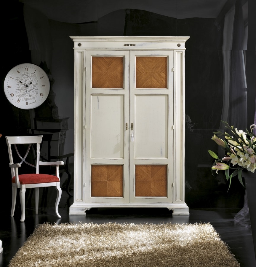 Pantry cabinet, White lacquered wardrobe