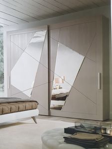 Timetwo, Wardrobe with mirrored sliding doors