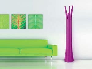 Bamboo, decorative coat stand, tree-shaped coat stand, coat stand in polyethylene Corridor