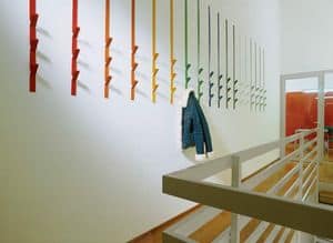 Di Di System, coat hanger, modular hangers system, colorful coat hanger Corridors