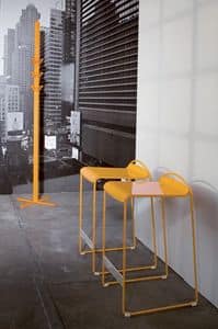 Di Di Terra, coat stand, metal frame lacquered clothes tree, coat stand with or without umbrella stand Anteroom
