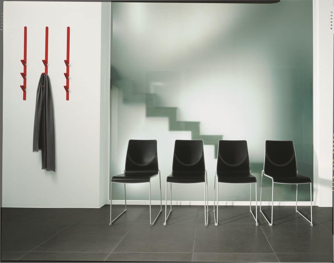 Didi System, Coat hooks, modular, in metal, for residential and business use