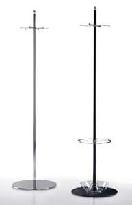 JOKER 602 603, Coat stand with umbrella stand with round base