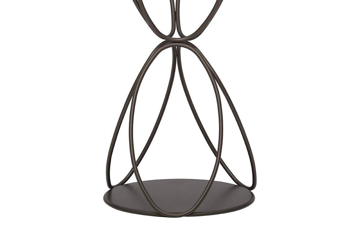 VANITY, Coat hanger and umbrella stand in lacquered metal wire