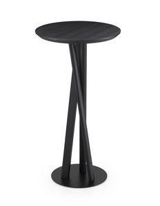 ART. 00124-R FAST-FOOD NIELS, High bar table with solid wood top