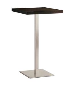art. 4406-Inox, Square table with height of 110 cm