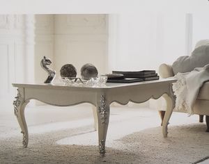 Art. 102T, White lacquered coffee table