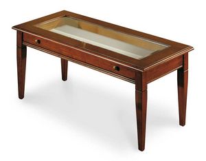 Art. 402, Exhibition table with glass top