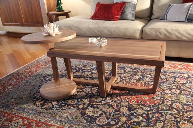 Art. 630-R Mia, Rectangular coffee table, in canaletto walnut