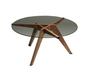 Boomerang 5601/N, Coffee table with glass top