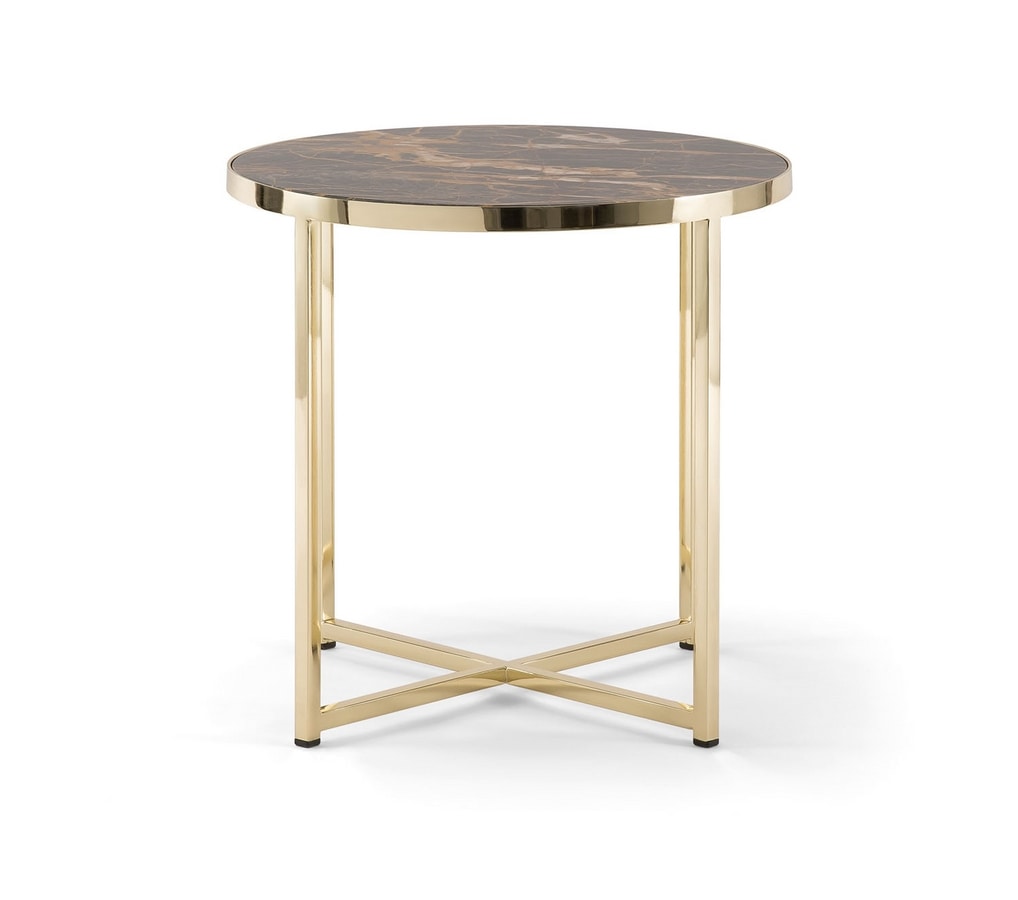 DENVER COFFEE TABLE 085, Coffee tables with metal base