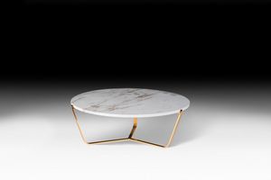Dolomiti, Low coffee table with marble top