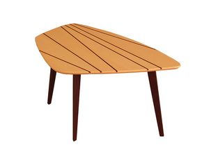 Gene 5616/A, Coffee table with inlaid weng� top