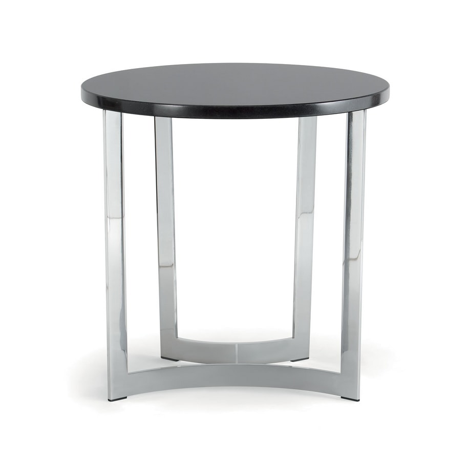 HUGO COFFEE TABLE 088 C H44 - 088 N H44, Round coffee tables with metal base