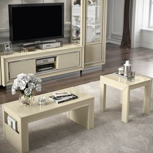 La Star Day coffee tables, Coffee tables with ivory finish