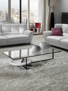 Max, Coffee table with upholstered lower top