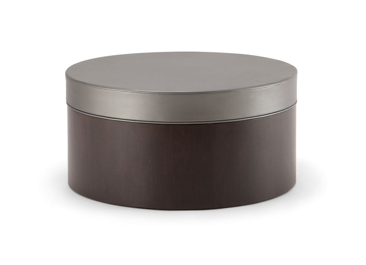 OSLO COFFEE TABLE 086 T H30, Round coffee table with covered top