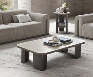 PERLA coffee table, Coffee table with Travertino ceramic top