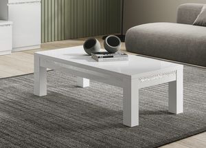 Roma coffee table, Lacquered wood coffee table for living room