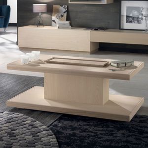 Spazio Contemporaneo SPAZE1047, Wooden coffee table, with removable tray