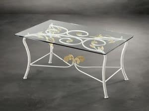 TA/210, Coffee table for center room in wrought iron, modern style