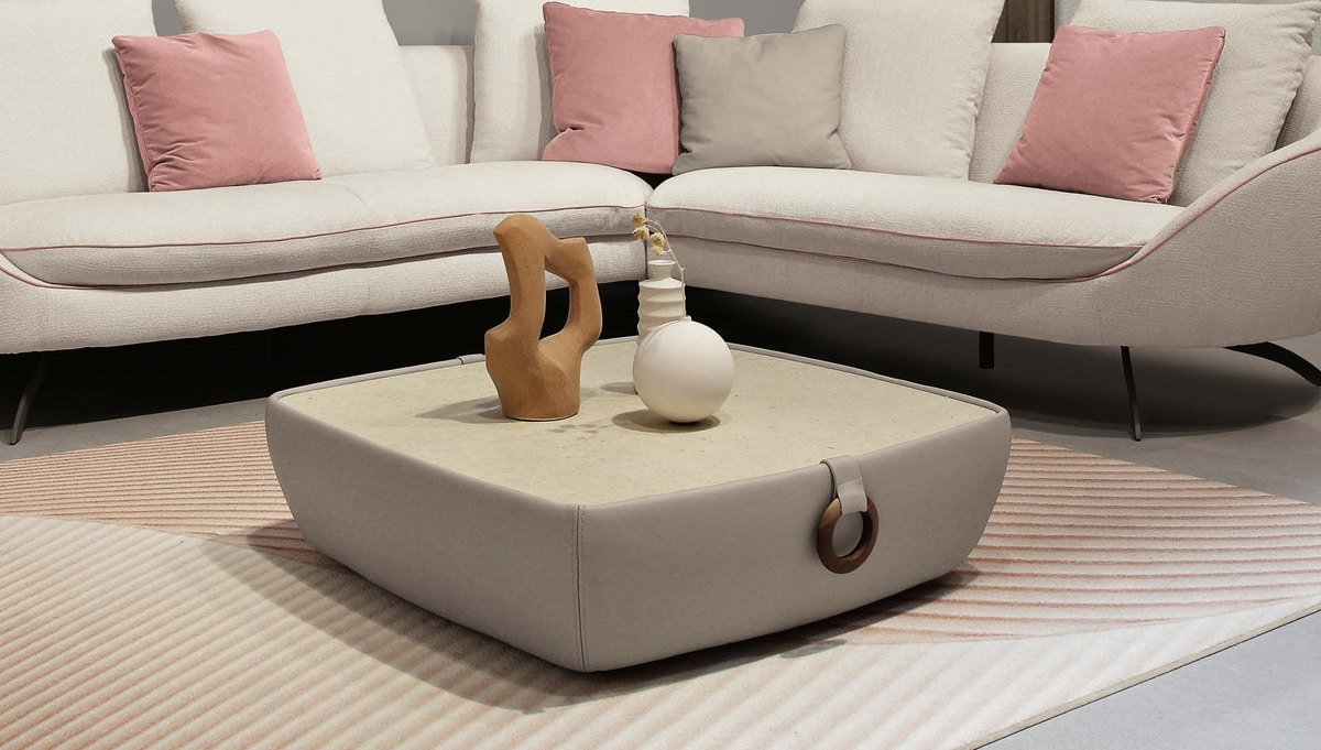 Tarkin, Padded coffee tables with rounded shapes