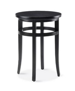 Tav A, Wooden side table with round top