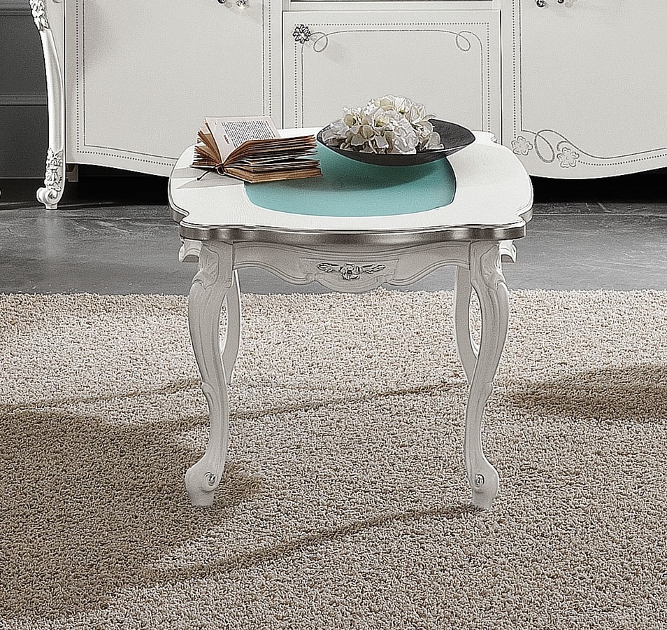 Viola coffee table, Neoclassical style coffee tables