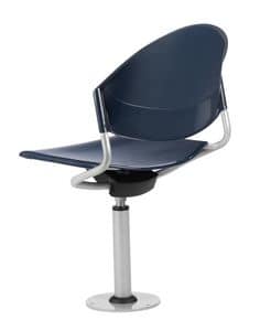 DELFI 086 F, Swivel chair, fixed to the floor, for auditoriums