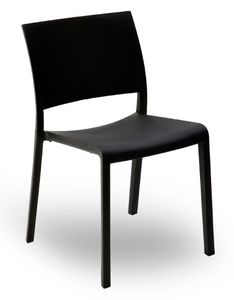 Fiona - S, Chair made entirely of plastic, resistant to sun