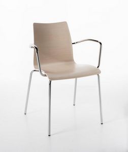 Perfecta with armrests, Chair with armrests, for multipurpose rooms