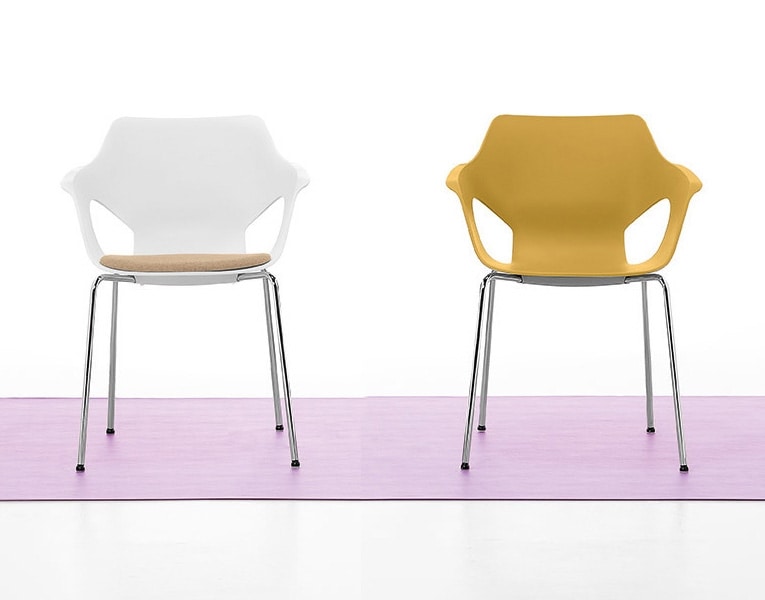 Spark 01, Stackable chair in steel and polypropylene