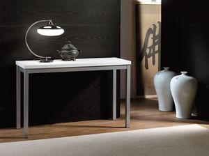 Art. 723 Consollina, Metal console, with white melamine top