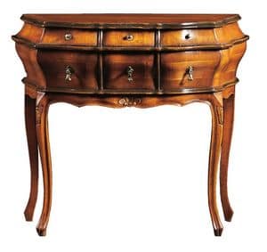 Claudia FA.0004, Baroque style console with 6 drawer