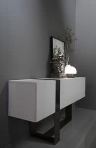 FL� comp.01, Console for entrances with crystal vase, for villas