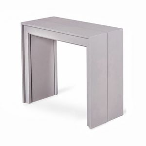 Geppetto, Extendable rectangular console, in lacquered MDF