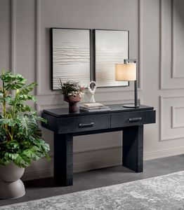 MERIDIANA console, Console with 2 drawers, with minimal design