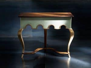 Museum Art. 80.851, Coonsolle in classic contemporary style, in walnut and linden