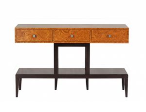 Spider console, Wooden console, with briar wood-effect finish